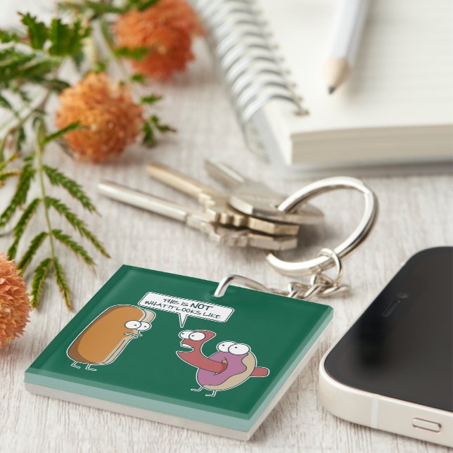 This is not what it looks like key ring (Front Right)