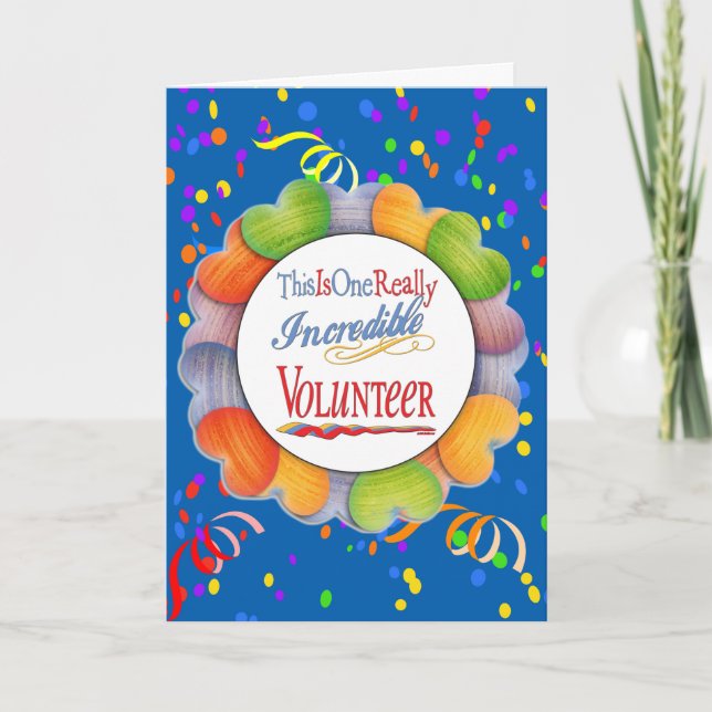 This Is One Really Incredible Volunteer Gift Card (Front)