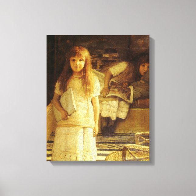 This is Our Corner by Sir Lawrence Alma Tadema Canvas Print (Front)