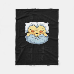 This Is Our Cuddle Shirt Cute Romantic Duck Couple Fleece Blanket