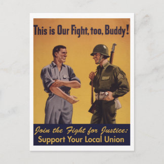 This Is Our Fight, Too! Pro-Union Postcard