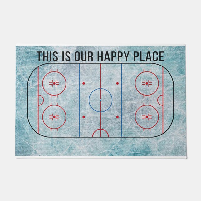 This is our happy place doormat, Game Doormat (Front)
