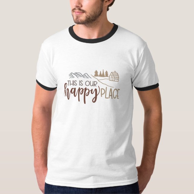 This is our Happy Place T-Shirt (Front)
