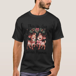This is Our Mr Mrs Christmas Pjs Pajamas Couples R T-Shirt