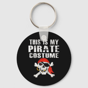 This Is Pirate Costume Funny Vintage Halloween Key Ring