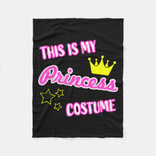This is Princess Costume Funny Halloween Kids Girl Fleece Blanket