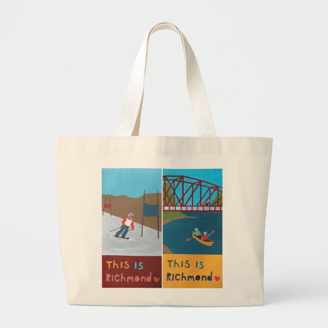 This is Richmond Tote Bag (Design #3) (Front)