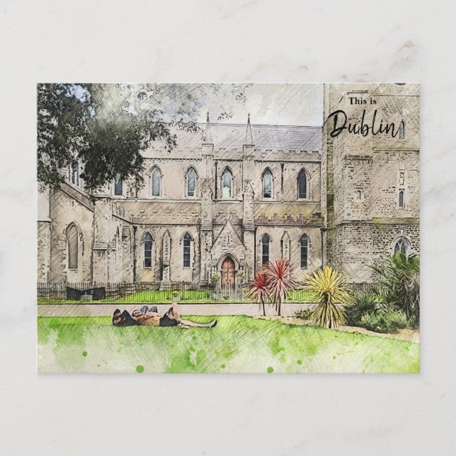 This is Saint Patricks Cathedral Dublin-Ireland Postcard (Front)