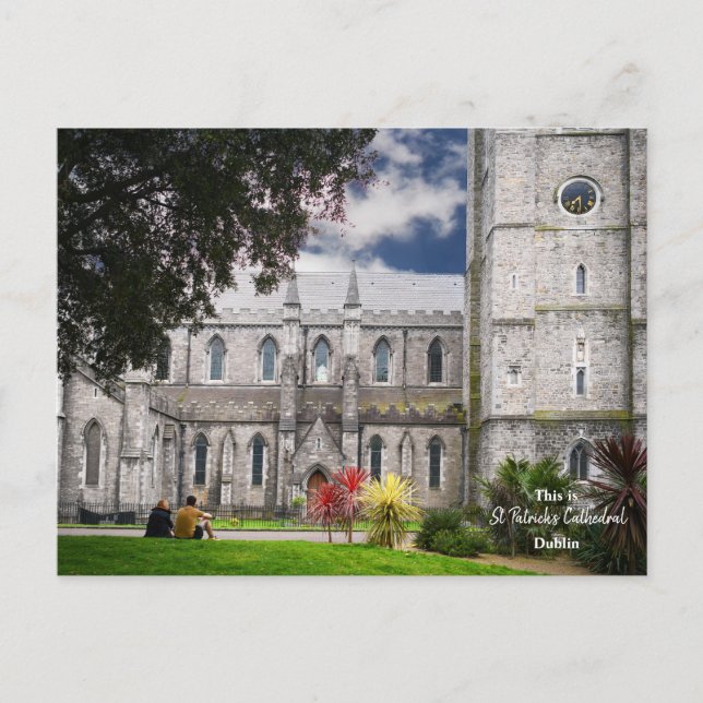 This is Saint Patricks Cathedral Dublin-Ireland Postcard (Front)