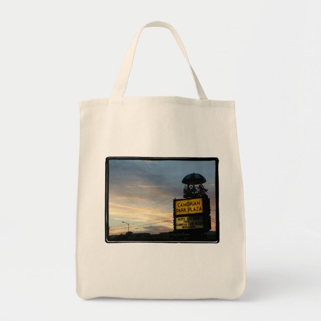 This is San Jose CA, Cambrian Park Carousel Tote (Front)