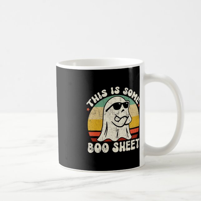 This Is Some Boo Sheet Cool Ghost Fun Halloween Co Coffee Mug (Right)