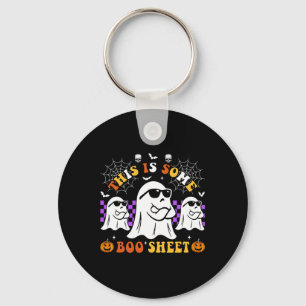 This Is Some Boo Sheet Fun Halloween Key Ring