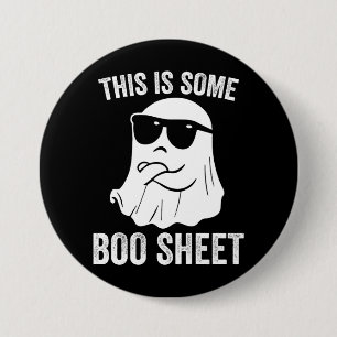 This Is Some Boo Sheet Funny Ghost Halloween Gift 7.5 Cm Round Badge