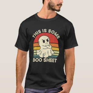 This Is Some Boo Sheet Funny Ghost Retro Halloween T-Shirt