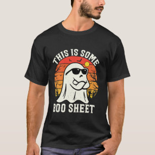 This Is Some Boo Sheet Funny Ghost Retro Halloween T-Shirt