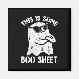This Is Some Boo Sheet Funny Halloween Ghost Costu Magnet