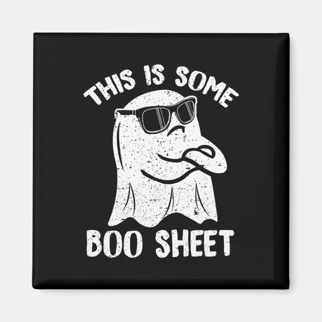 This Is Some Boo Sheet Funny Halloween Ghost Costu Magnet (Front)