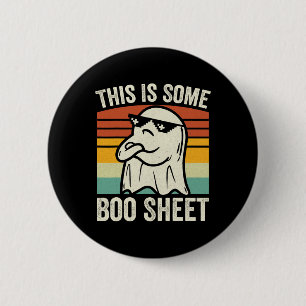 This Is Some Boo Sheet Funny Halloween Ghost kids  6 Cm Round Badge