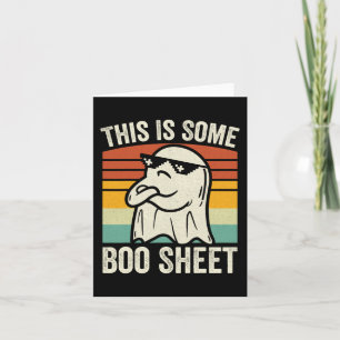 This Is Some Boo Sheet Funny Halloween Ghost kids  Card