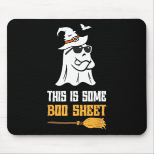 This Is Some Boo Sheet Funny Halloween Ghost  Mouse Pad