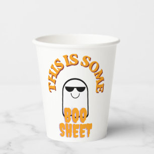 This Is Some Boo Sheet – Funny Halloween Ghost Pun Paper Cups