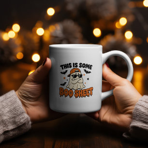 This Is Some Boo Sheet Ghost Fitness Design Coffee Mug