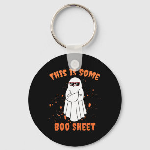 This Is Some Boo Sheet Ghost Fun Halloween Key Ring