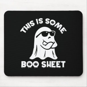 This Is Some Boo Sheet Ghost Funny Retro Halloween Mouse Pad