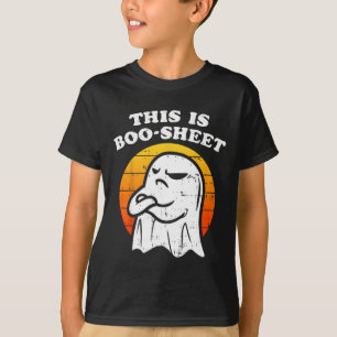 This Is Some Boo-sheet Ghost Halloween Girls Boys  T-Shirt
