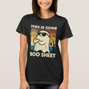 This is Some Boo Sheet Ghost Retro Funny Halloween T-Shirt