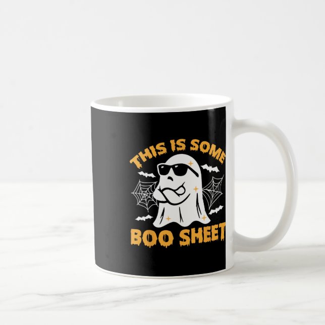 This Is Some Boo Sheet Ghost Retro Halloween Costu Coffee Mug (Right)