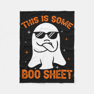 This Is Some Boo Sheet Ghost Retro Halloween Costu Fleece Blanket