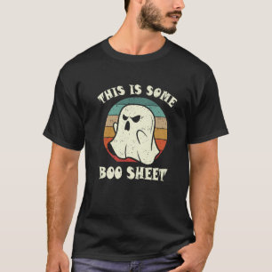 This Is Some Boo Sheet Ghost Retro Halloween Costu T-Shirt