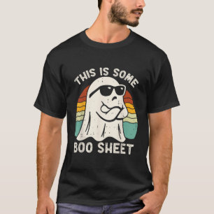This Is Some Boo Sheet Ghost Retro Halloween Costu T-Shirt
