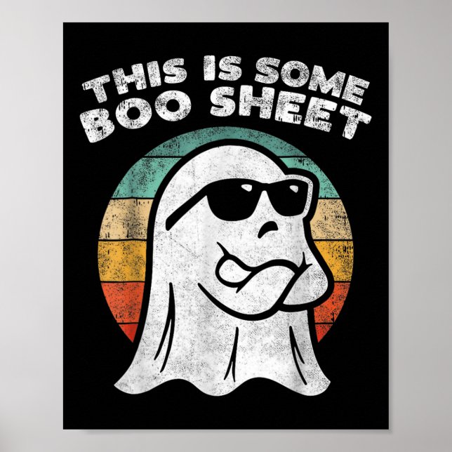 This Is Some Boo Sheet Ghost Sungles Halloween Men Poster (Front)