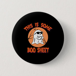 This Is Some Boo Sheet Halloween Cool Ghost Fun 1  6 Cm Round Badge