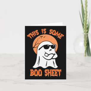 This Is Some Boo Sheet Halloween Cool Ghost Fun Card