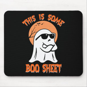 This Is Some Boo Sheet Halloween Cool Ghost Fun Mouse Pad