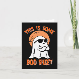 This Is Some Boo Sheet Halloween Cool Ghost Funny Card