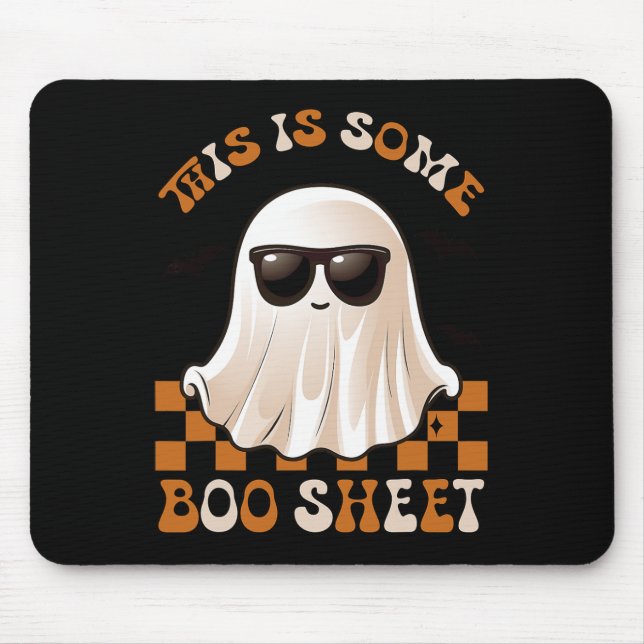 This Is Some Boo Sheet Halloween Costume 2 Mouse Pad (Front)