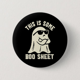 This Is Some Boo Sheet Halloween Ghost Costume Fun 6 Cm Round Badge