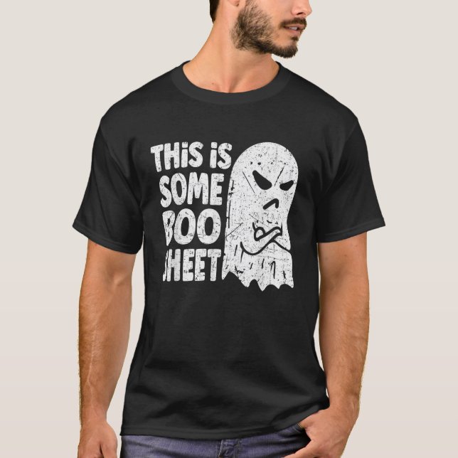 This Is Some Boo Sheet Halloween Ghost Costume Men T-Shirt (Front)