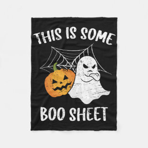 This Is Some Boo Sheet Halloween Ghost Fun Gift Fleece Blanket