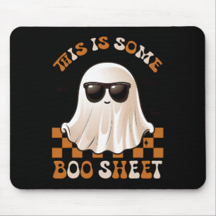 This Is Some Boo Sheet Halloween Ghost Fun Gifts M Mouse Pad