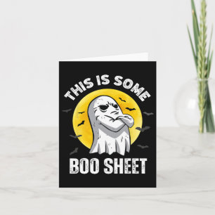 This Is Some Boo Sheet Halloween Ghost Fun Men Wom Card
