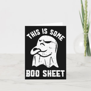 This Is Some Boo Sheet Halloween Ghost Fun Men Wom Card