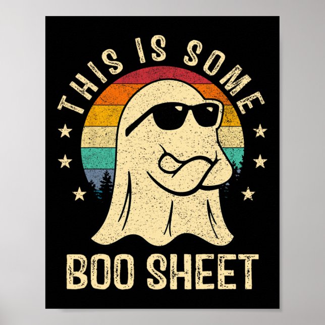 This Is Some Boo Sheet Halloween Ghost Fun Men Wom Poster (Front)
