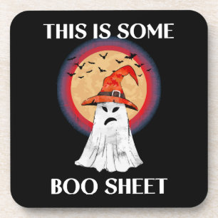 This Is Some Boo Sheet Halloween Ghost Funny Coaster