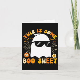 This Is Some Boo Sheet Halloween Ghost Funny Cool Card