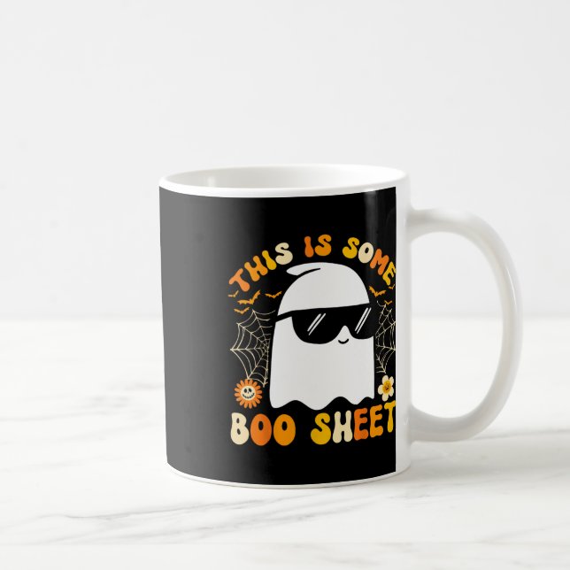 This Is Some Boo Sheet Halloween Ghost Funny Cool  Coffee Mug (Right)